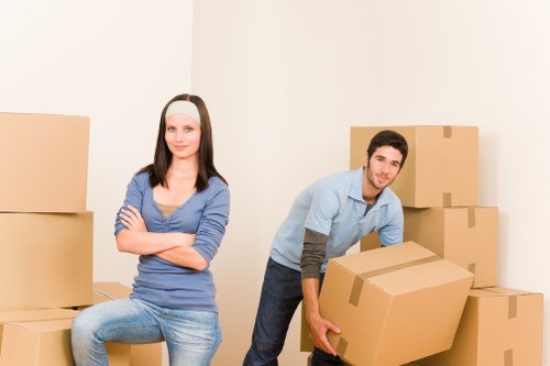 Removal van loading outside a Pratts Bottom property