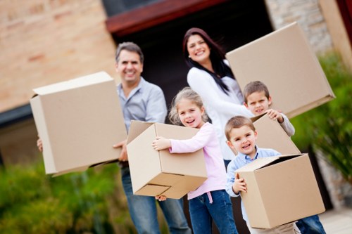 Commercial removals planning in Pratts Bottom with office furniture and boxes