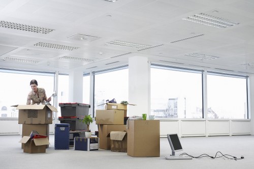 Residential removals van service handling furniture and boxes